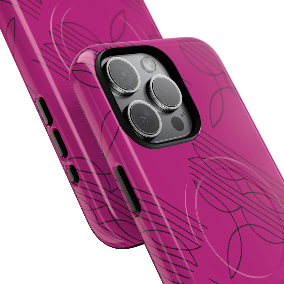 Boot Stitch MagSafe Case-Pink