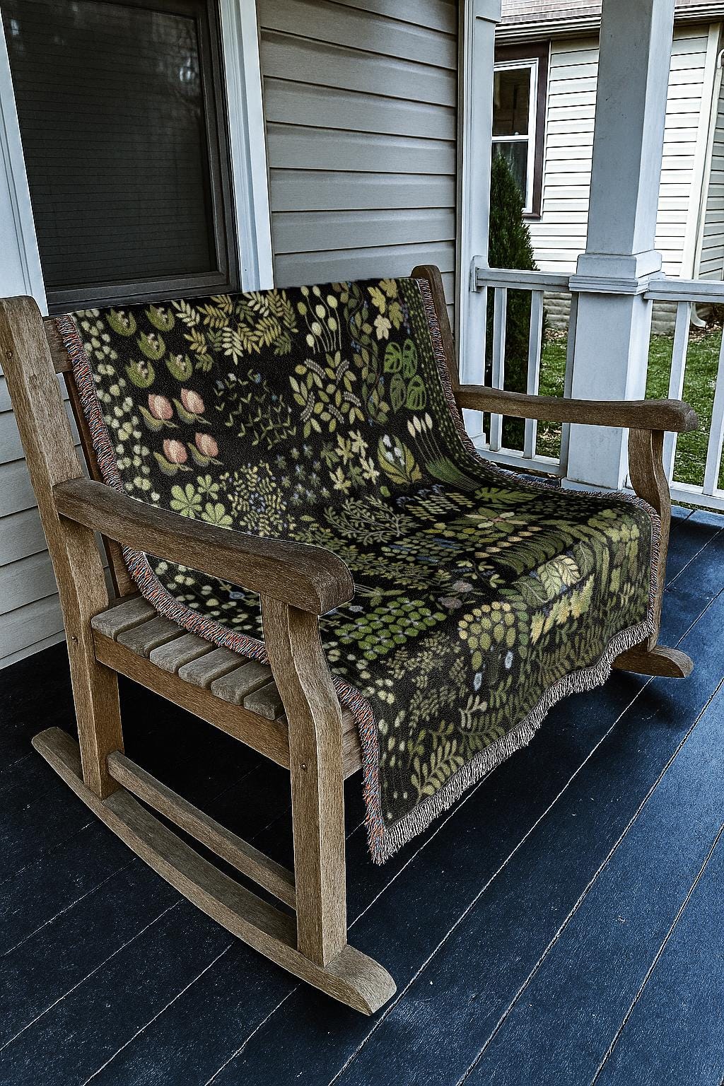 Botanical Specimen Woven Blanket