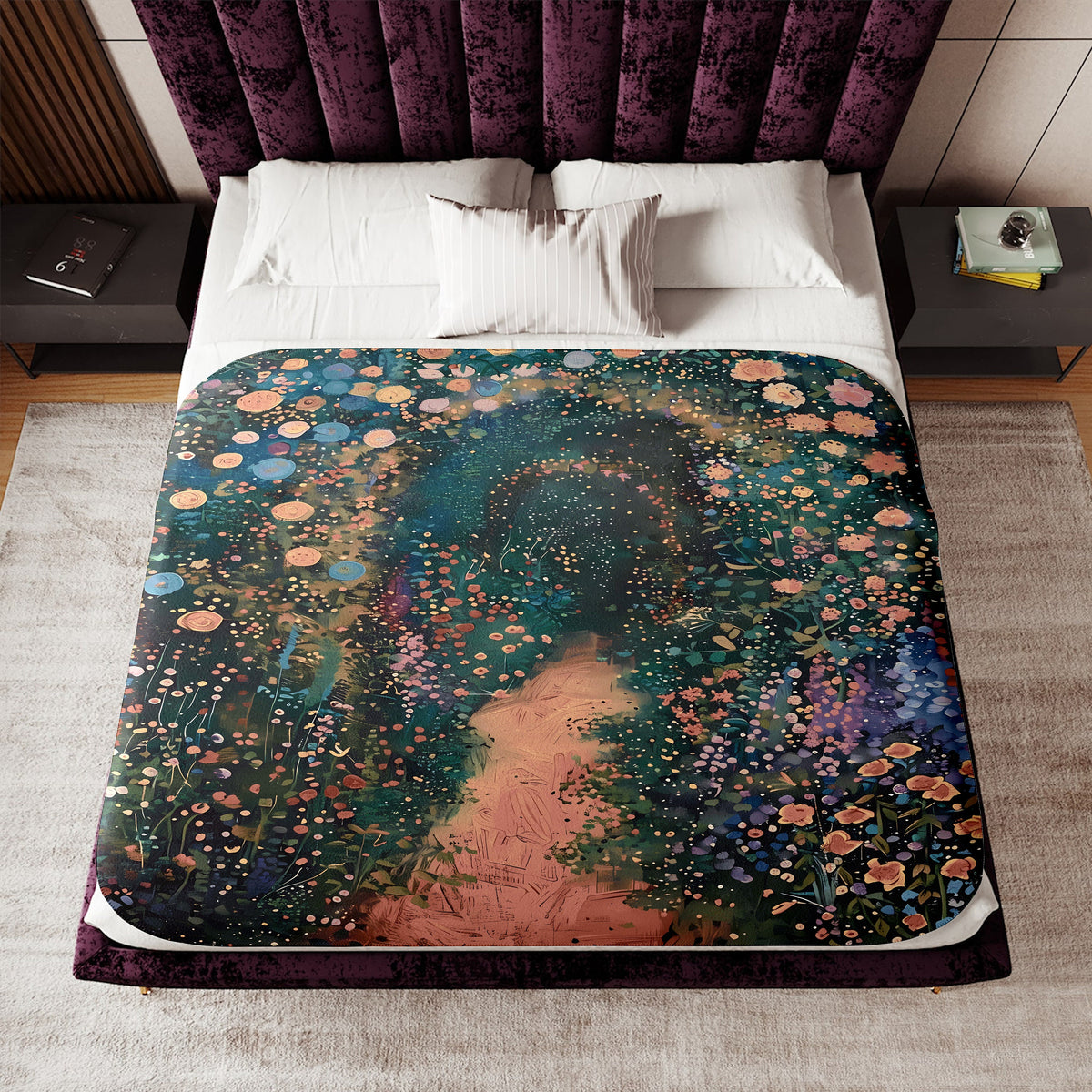 Impressionist Garden Path Blanket