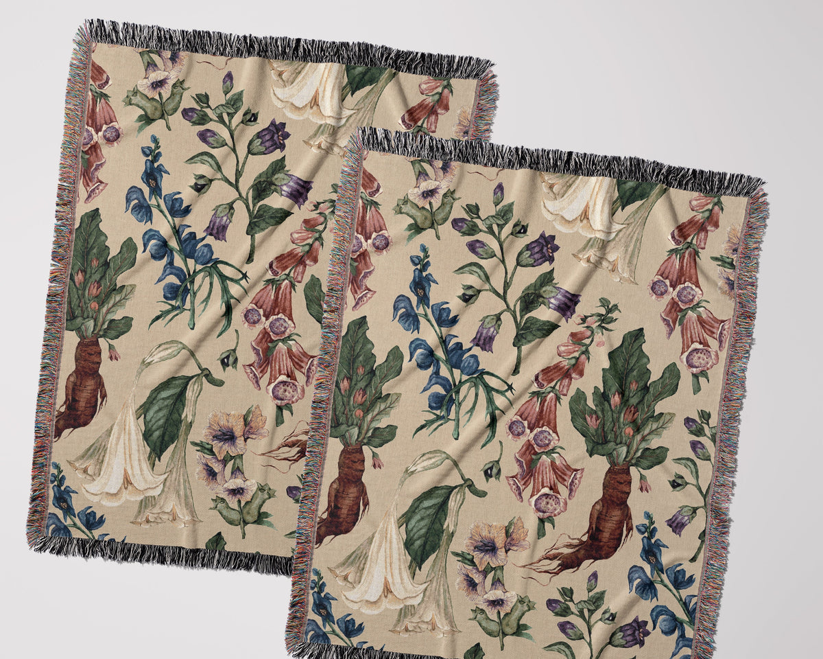 Poison Garden Woven Blanket