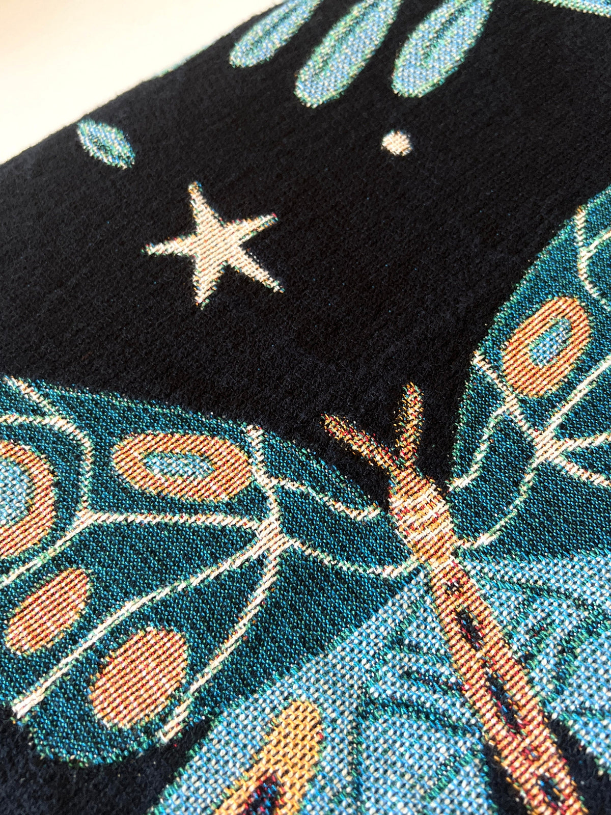 Luna Moth Woven Blanket