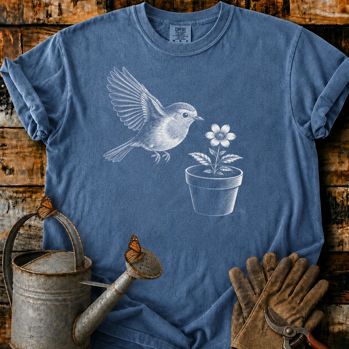 Entschuldigen Sie, der Vogelfutterautomat ist leer T-Shirt