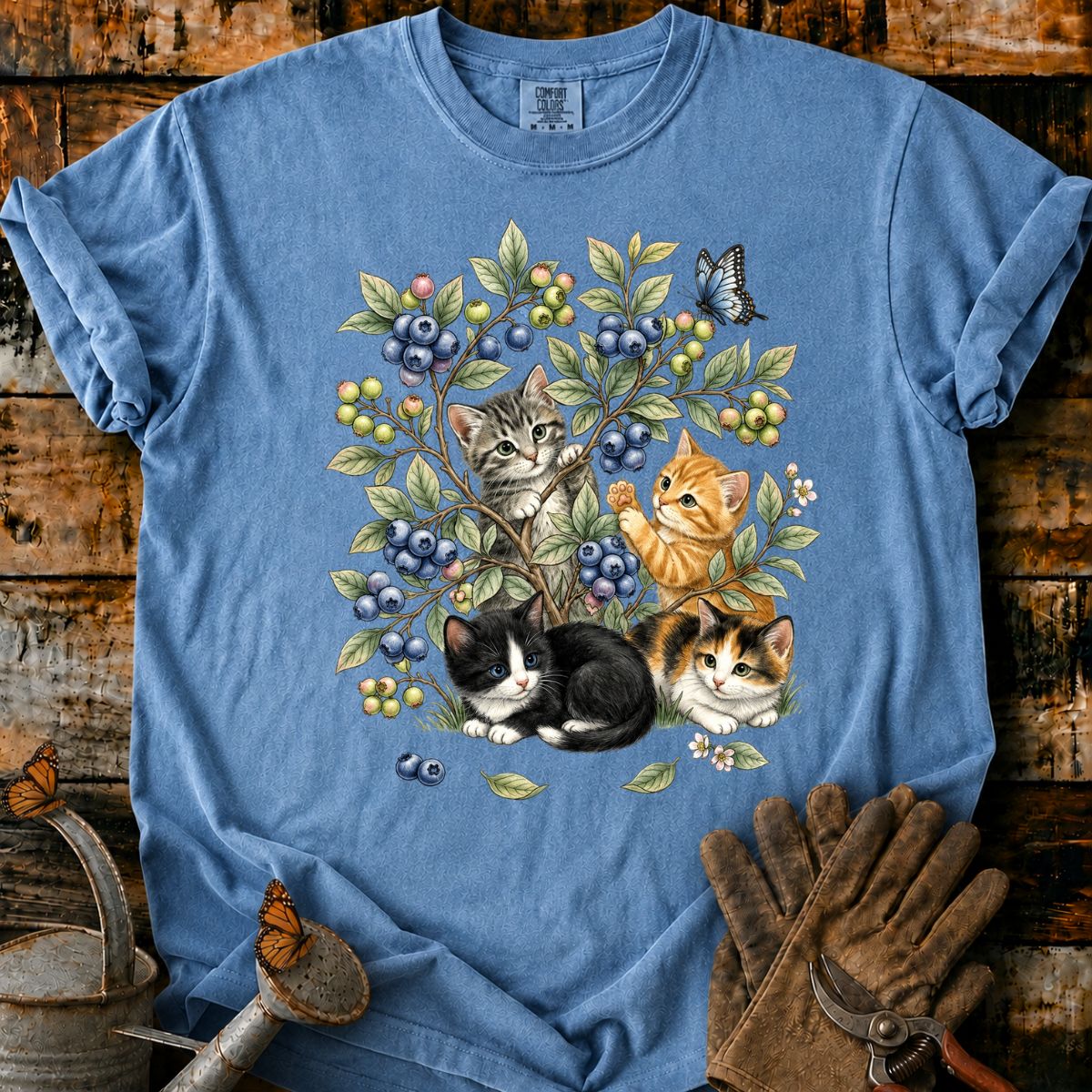 Kittens Among Blueberries T-Shirt