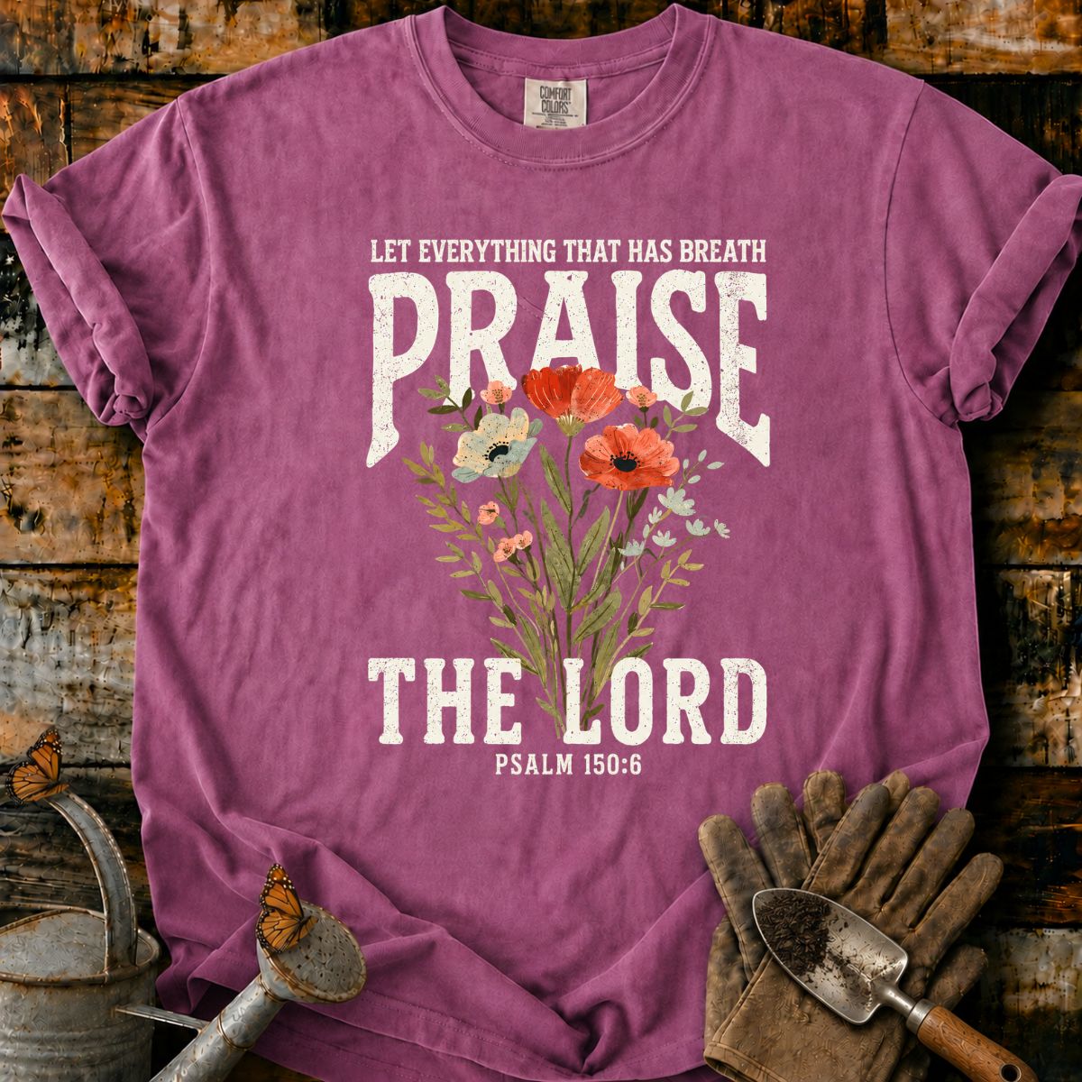 Vintage Praise Floral T-Shirt