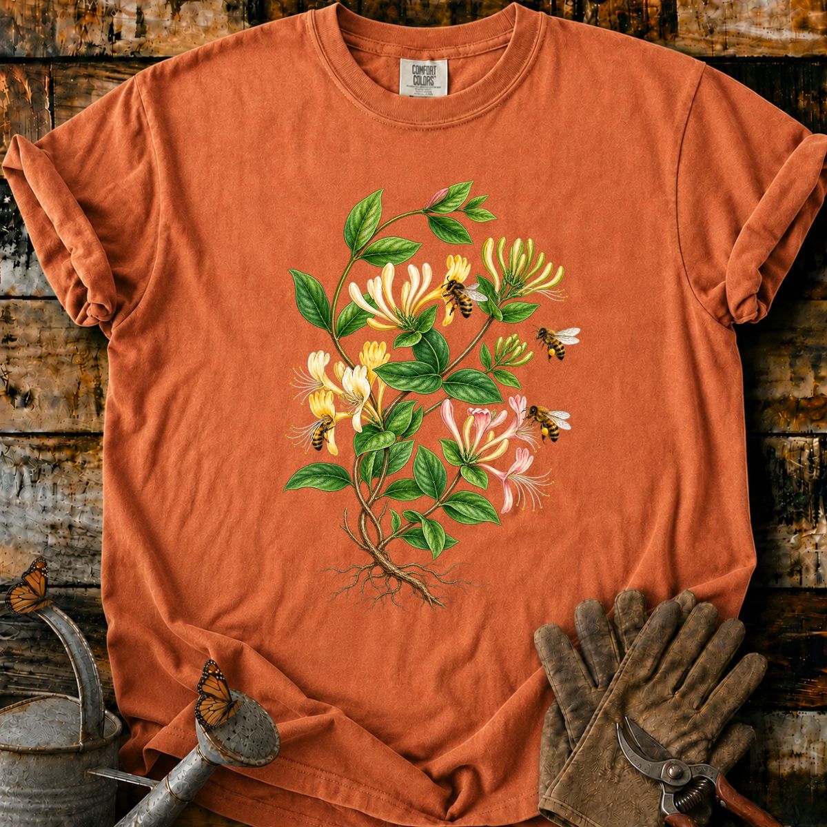 Vintage Honeysuckle Botanical T-Shirt
