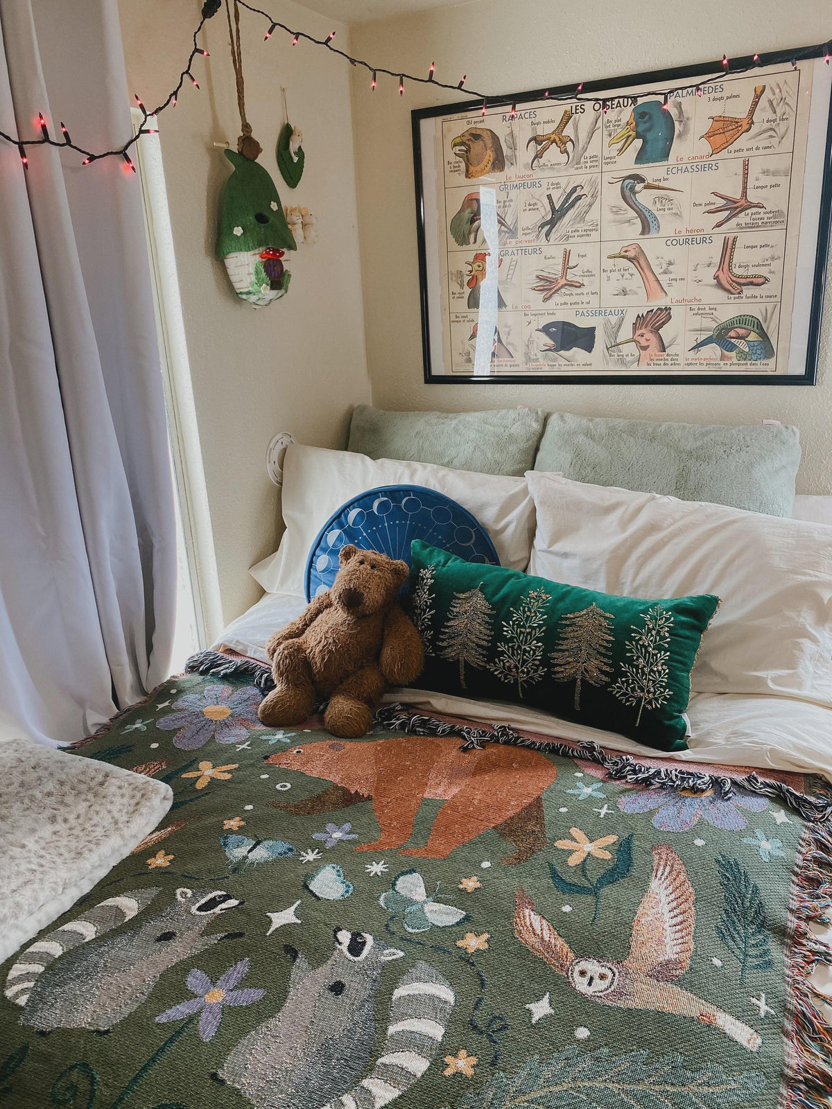 Woodland Animal Woven Blanket