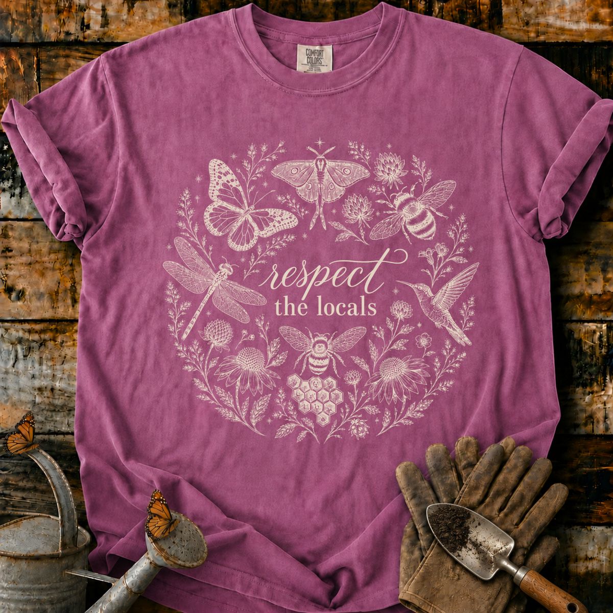 Respect the Locals Botanical Wreath T-Shirt