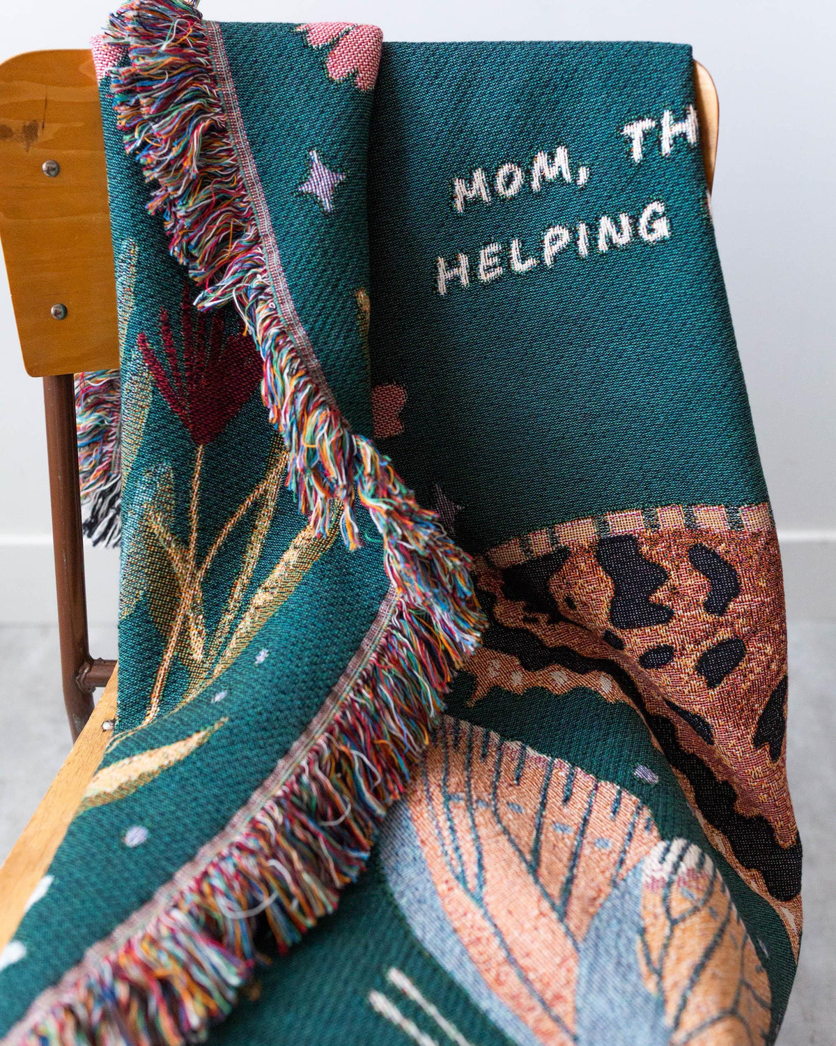 Mom Butterfly Garden Woven Blanket