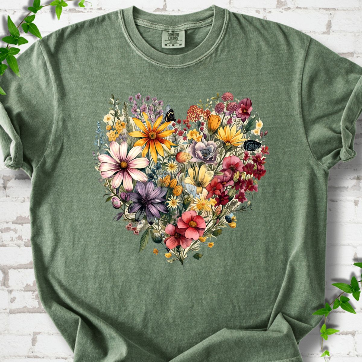 Wildflowers Heart T-Shirt
