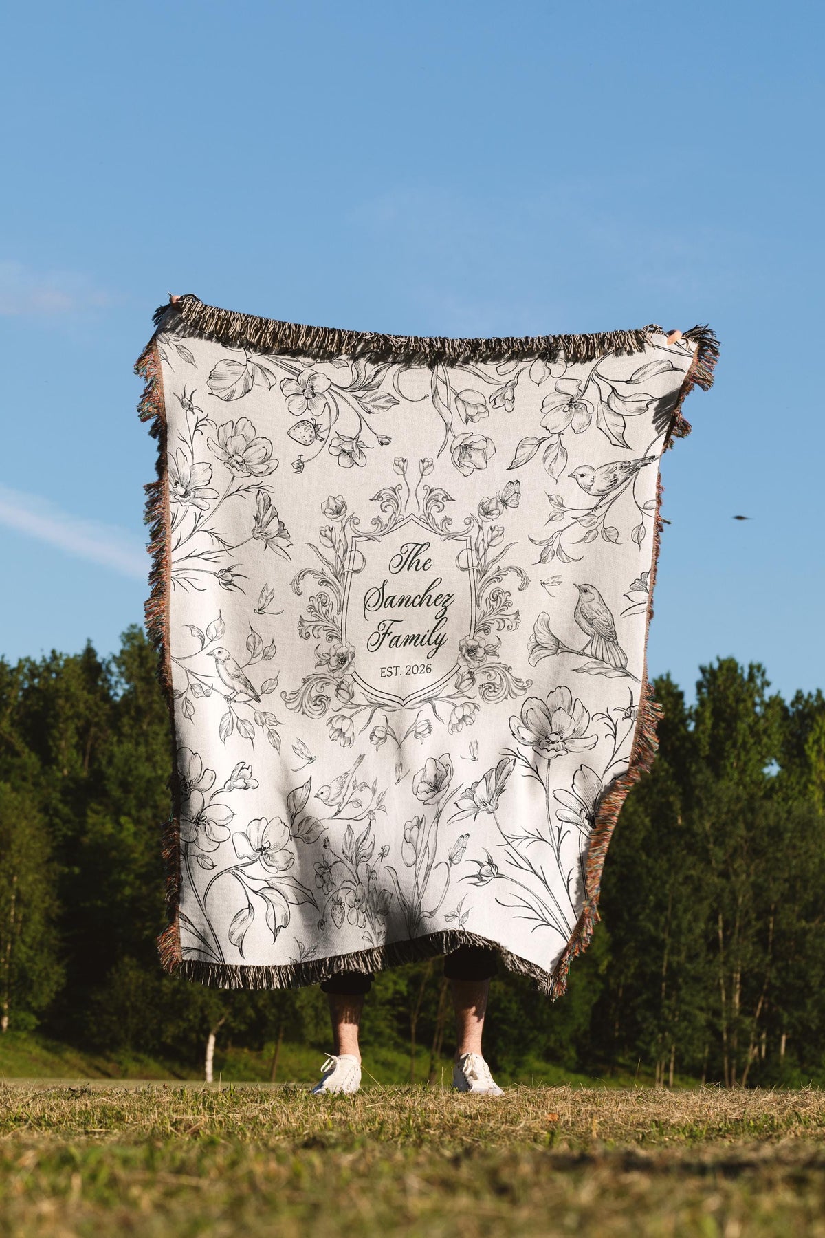 Personalized Family Crest Blanket