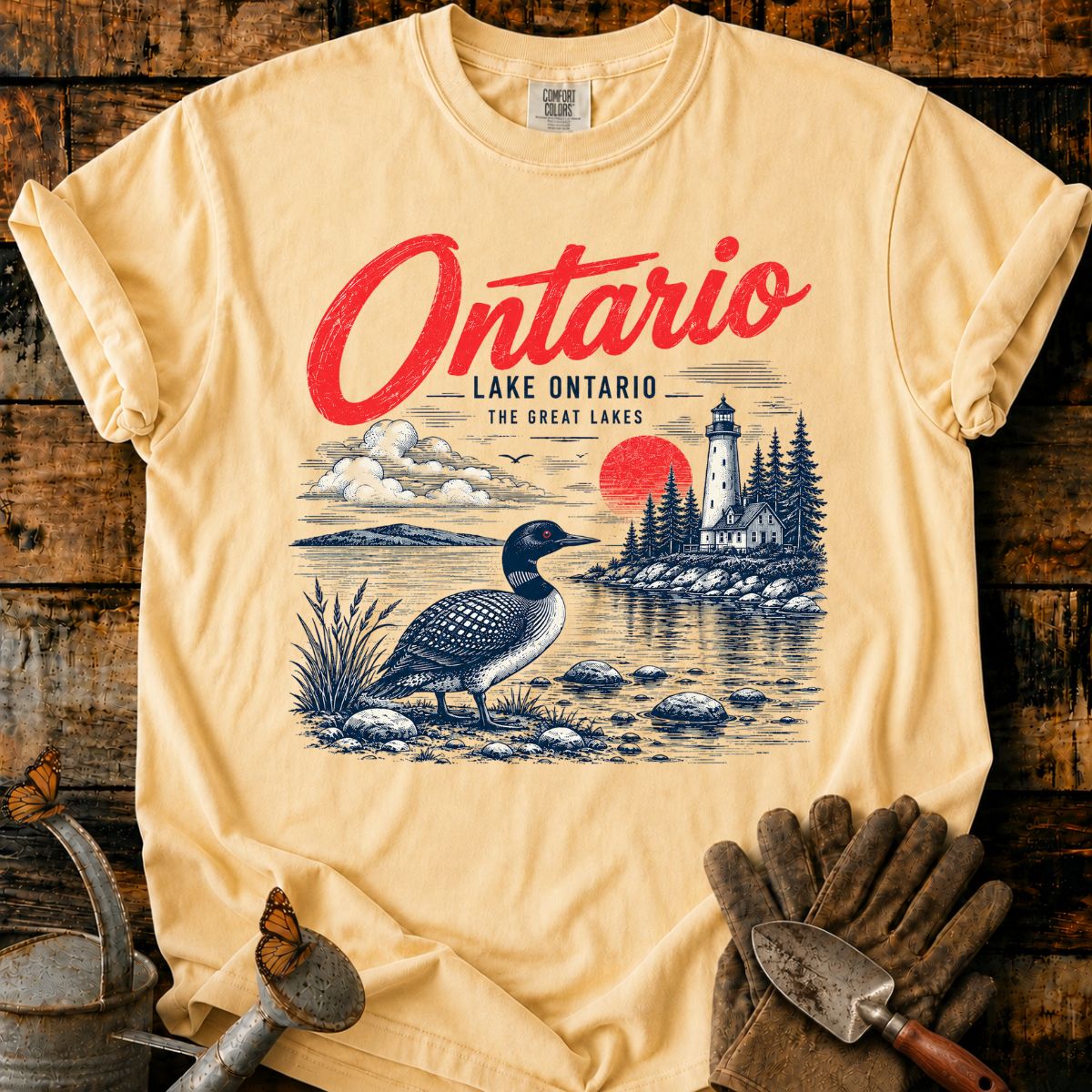 Vintage Ontario Lakeside Loon T-Shirt
