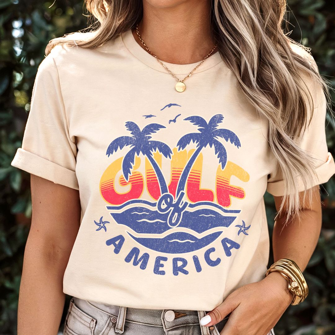 Gulf of America Retro Sunset T-shirt