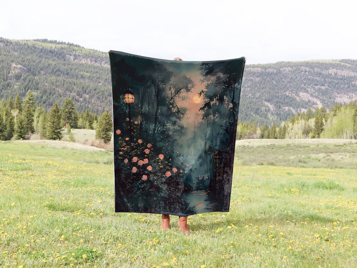 Twilight Garden Woven Blanket