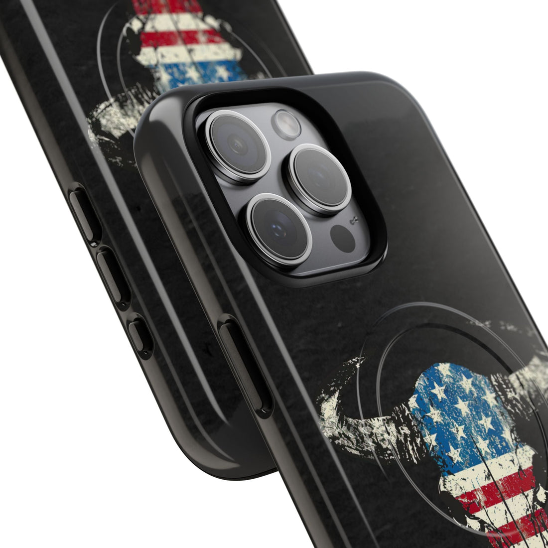 Patriotic Bull Skull MagSafe Case