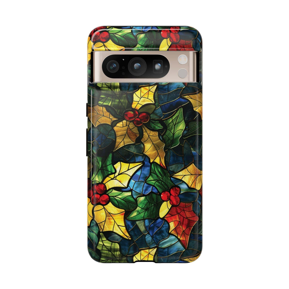 Stained Glass Holly Phone Case