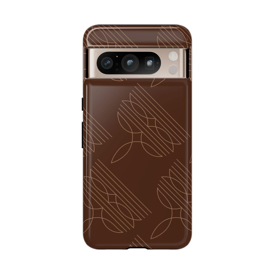 Boot Stitch Pattern Phone Case-Brown