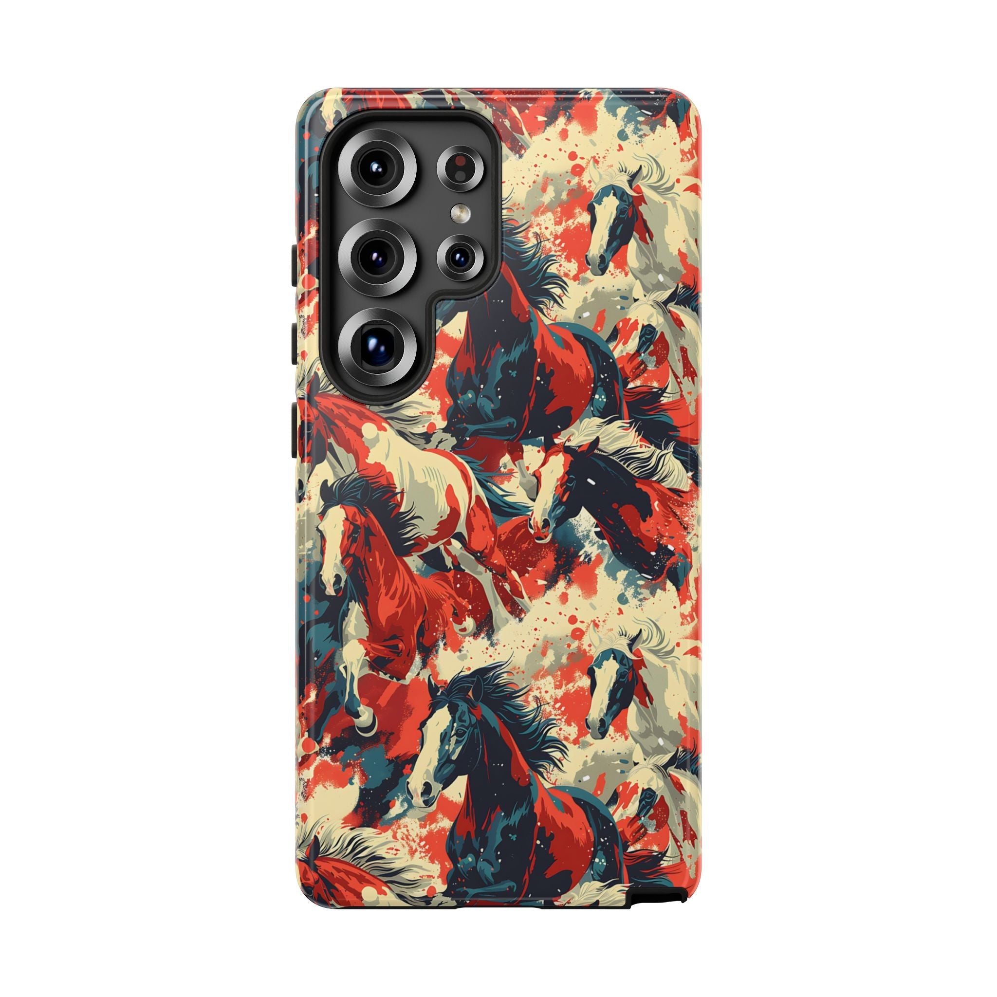 Red White Blue Horses Phone Case