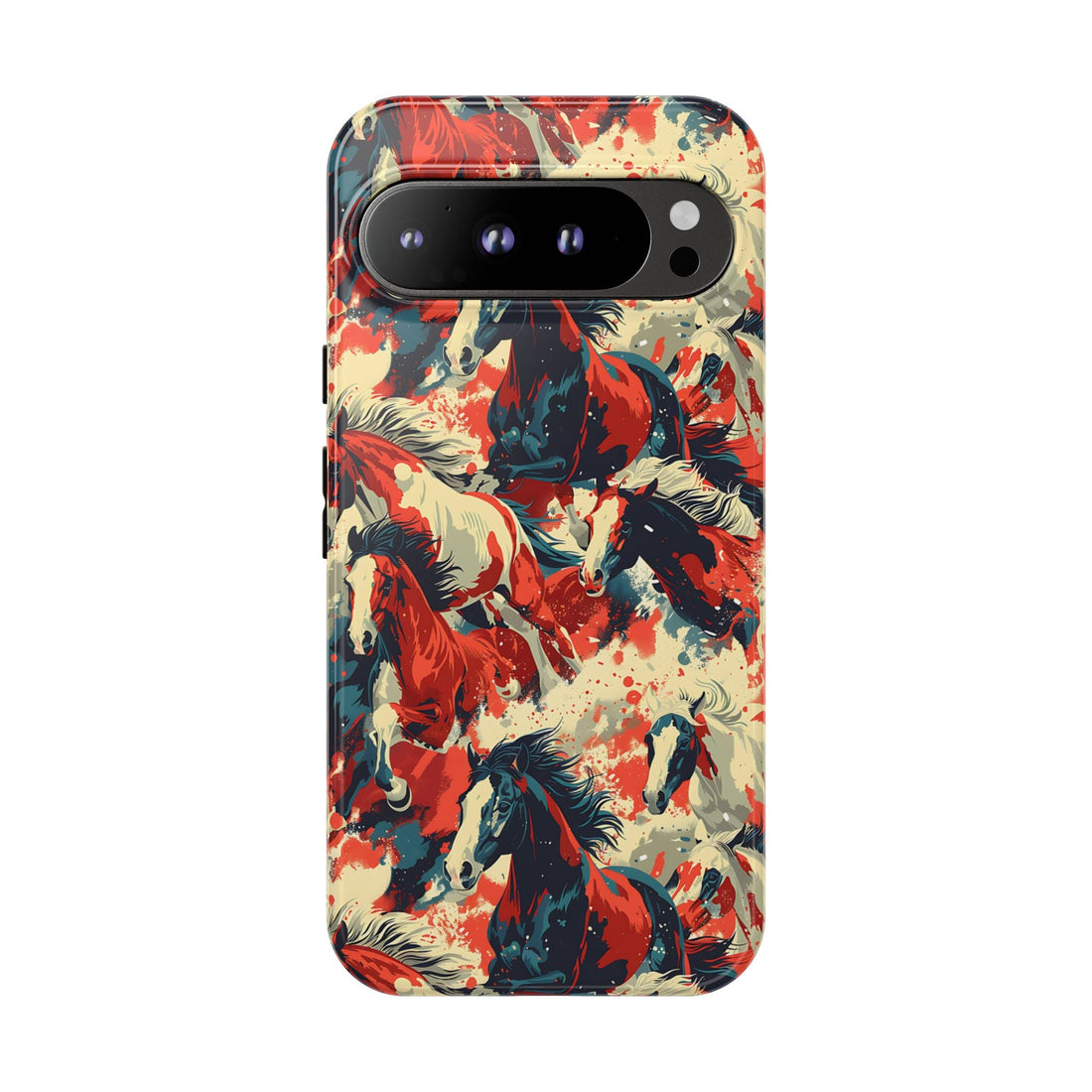 Red White Blue Horses Phone Case