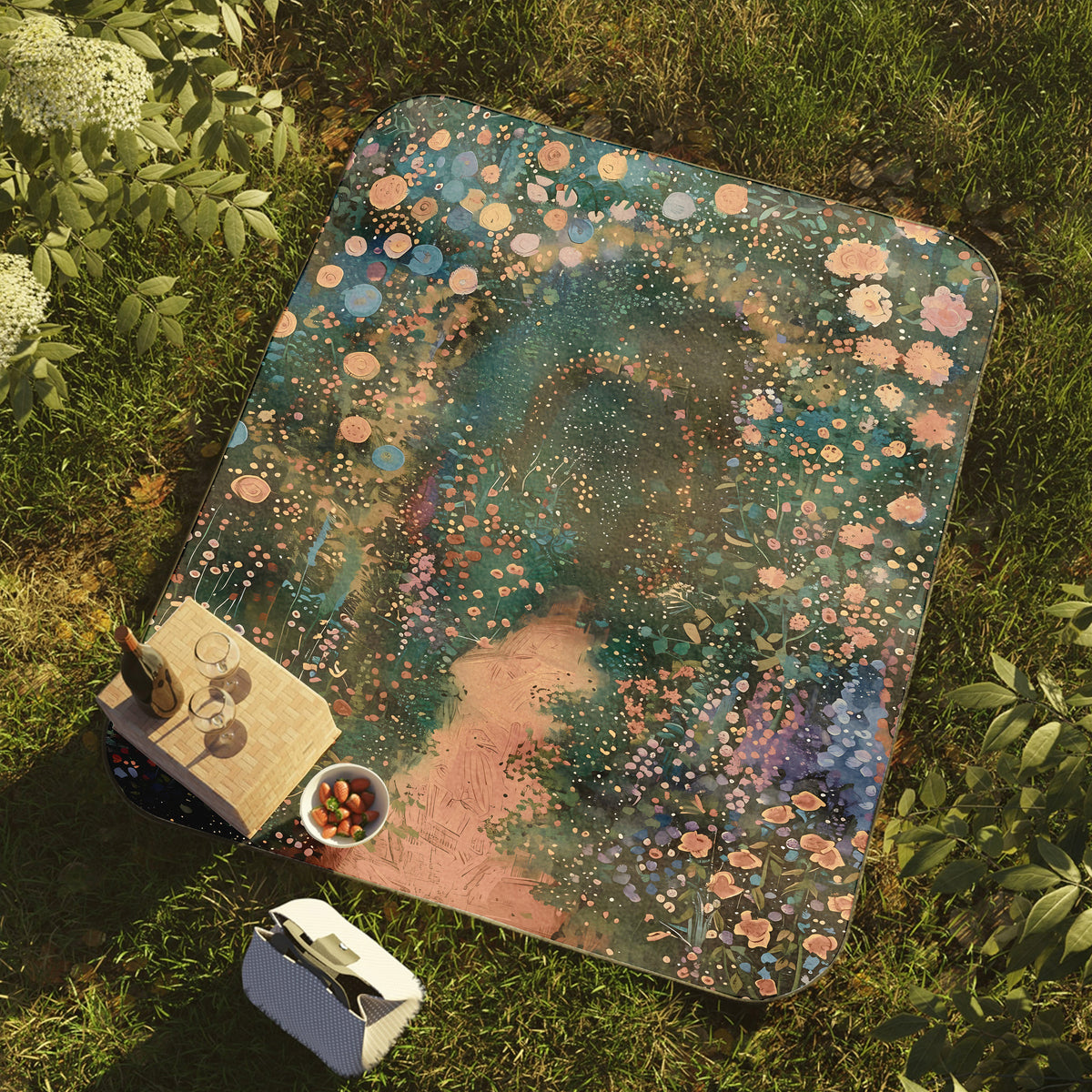 Impressionist Garden Path Blanket
