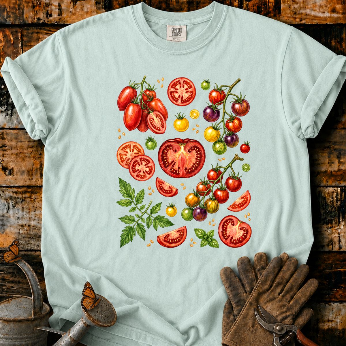Watercolor Tomato Botanical T-Shirt