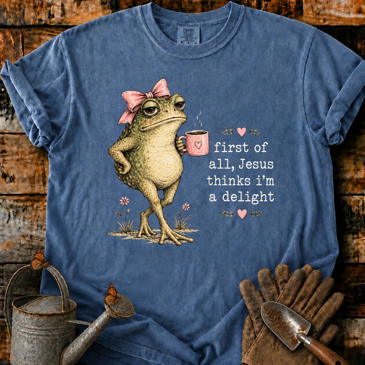 Sassy Toad with Coffee and Joy T-Shirt