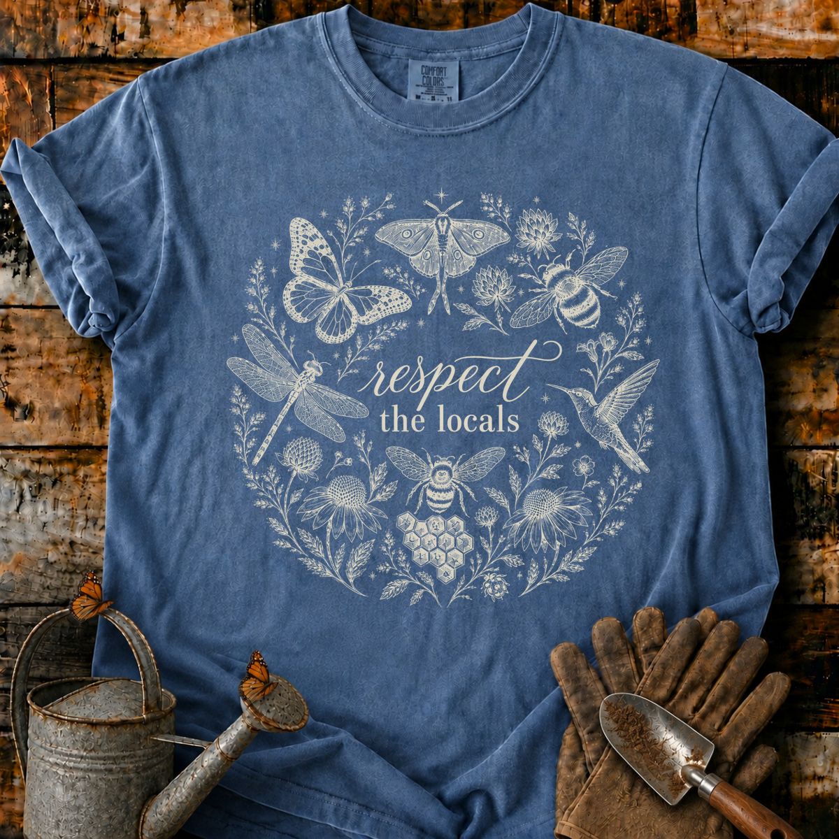 Respect the Locals Botanical Wreath T-Shirt