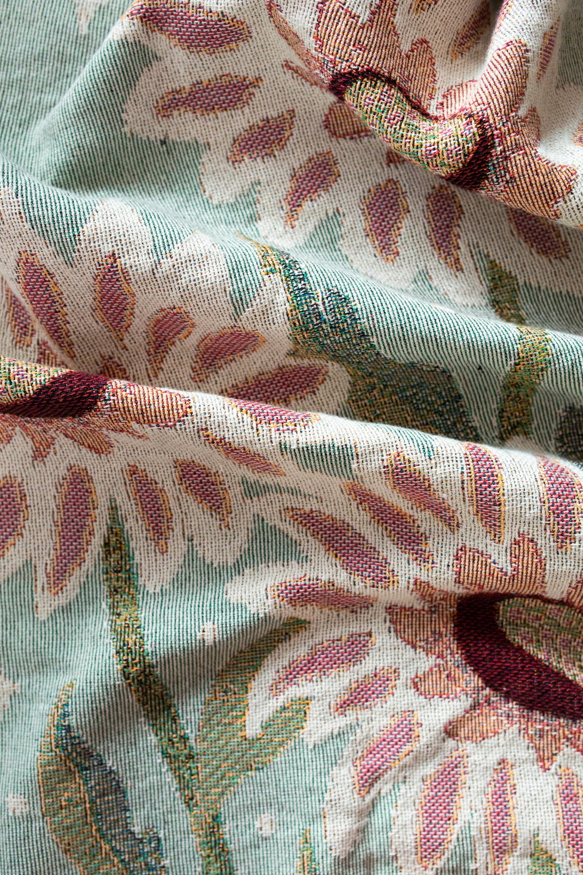 Personalized Floral Woven Blanket