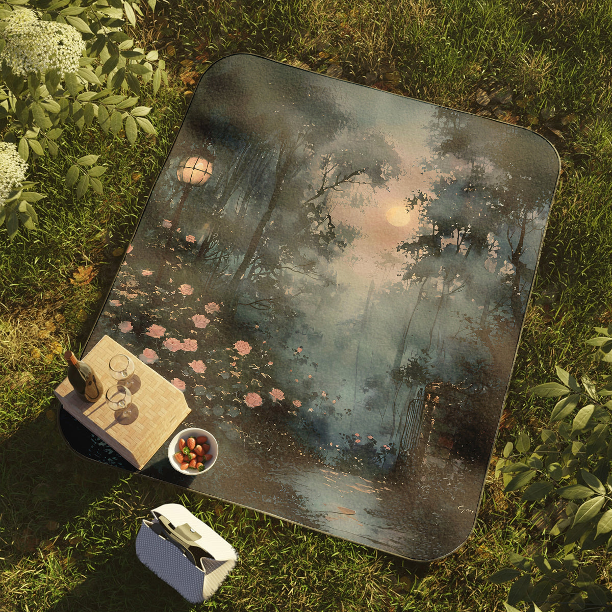 Twilight Garden Woven Blanket