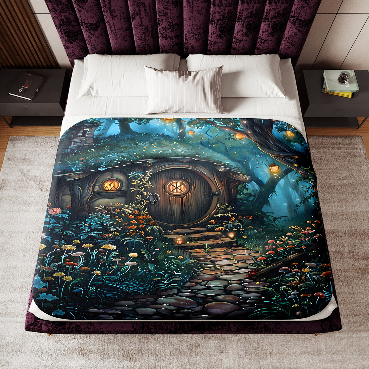 Fairytale Cottage Woven Blanket