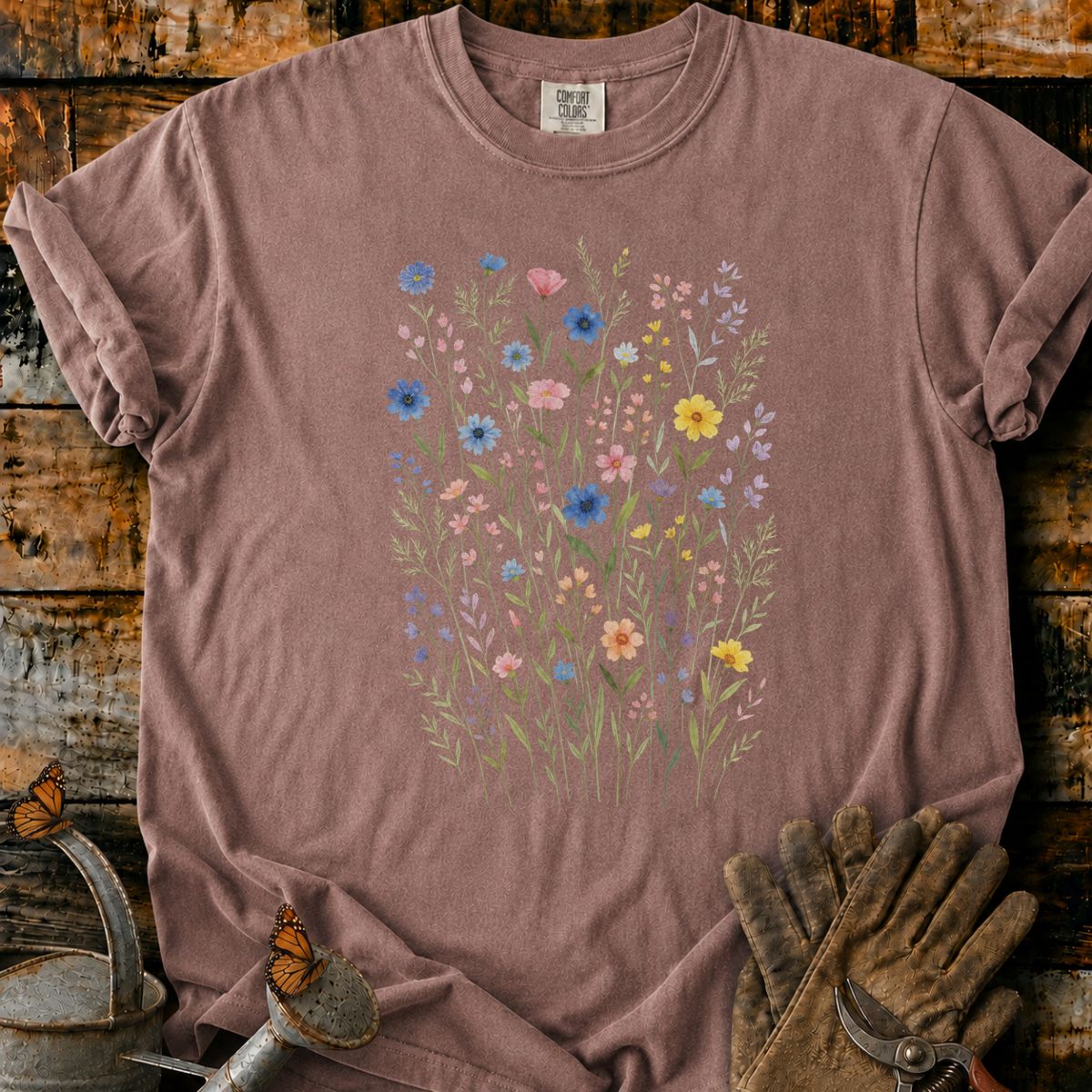 Whimsical Wildflower Meadow T-Shirt