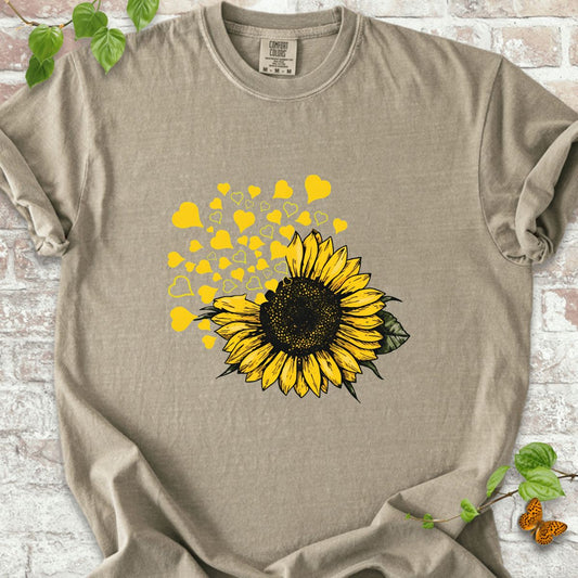 Sunflower with Hearts T-Shirt
