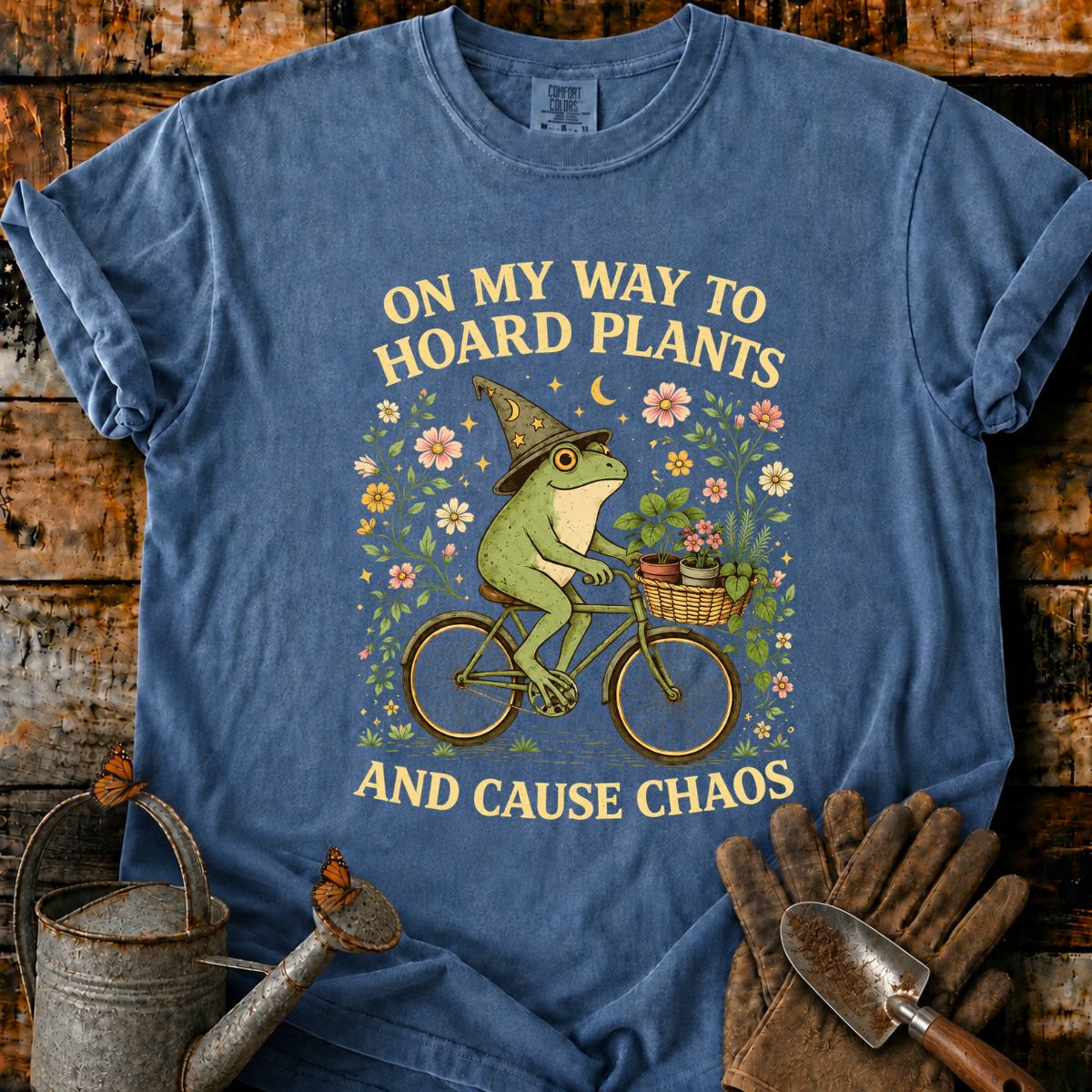 Frog Witch’s Botanical Bicycle Adventure T-Shirt