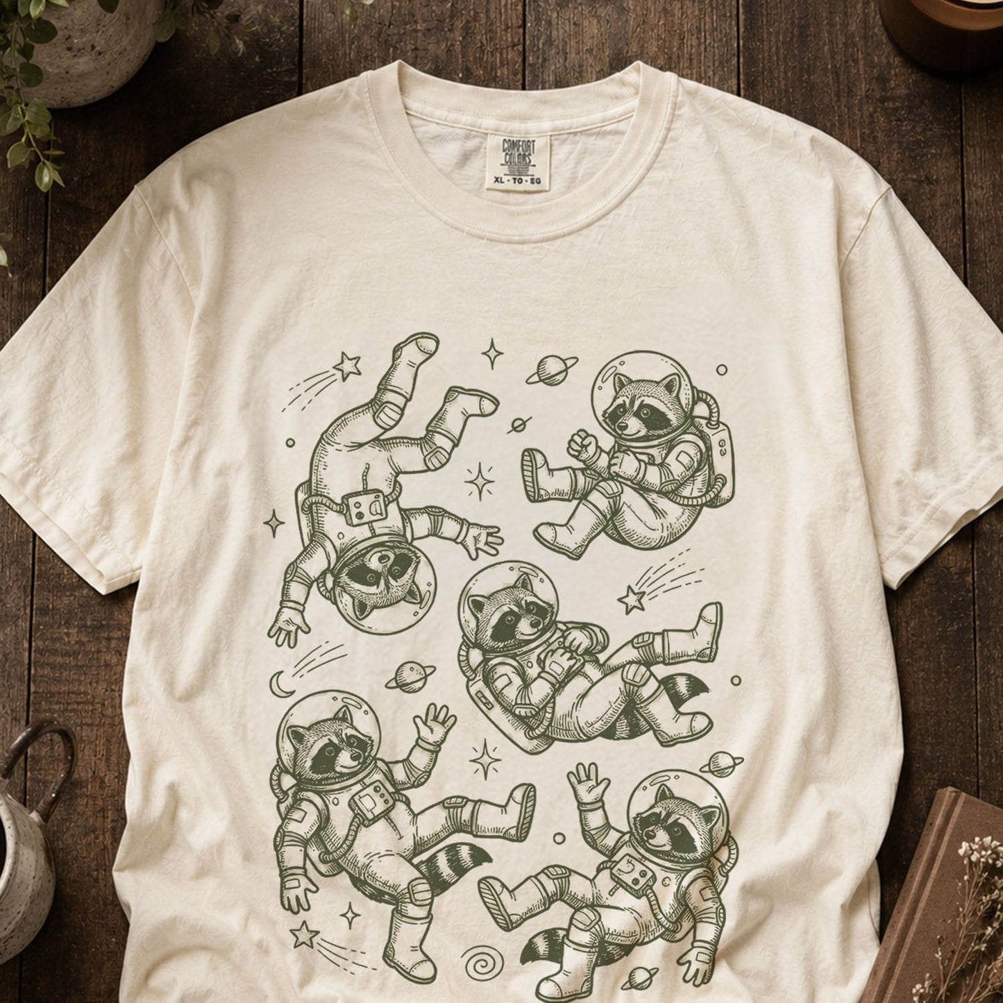 Raccoon Astronaut T-shirt