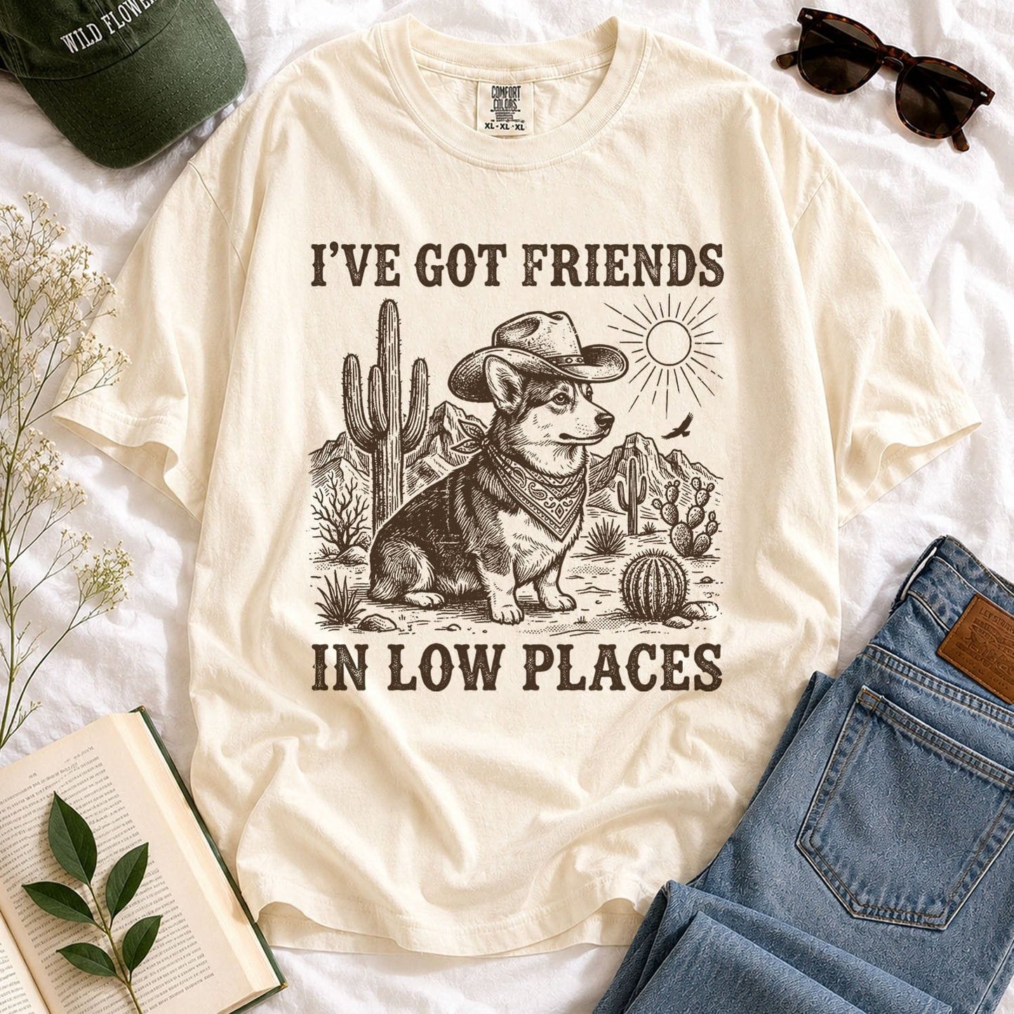Friends in Low Places Dog T-Shirt