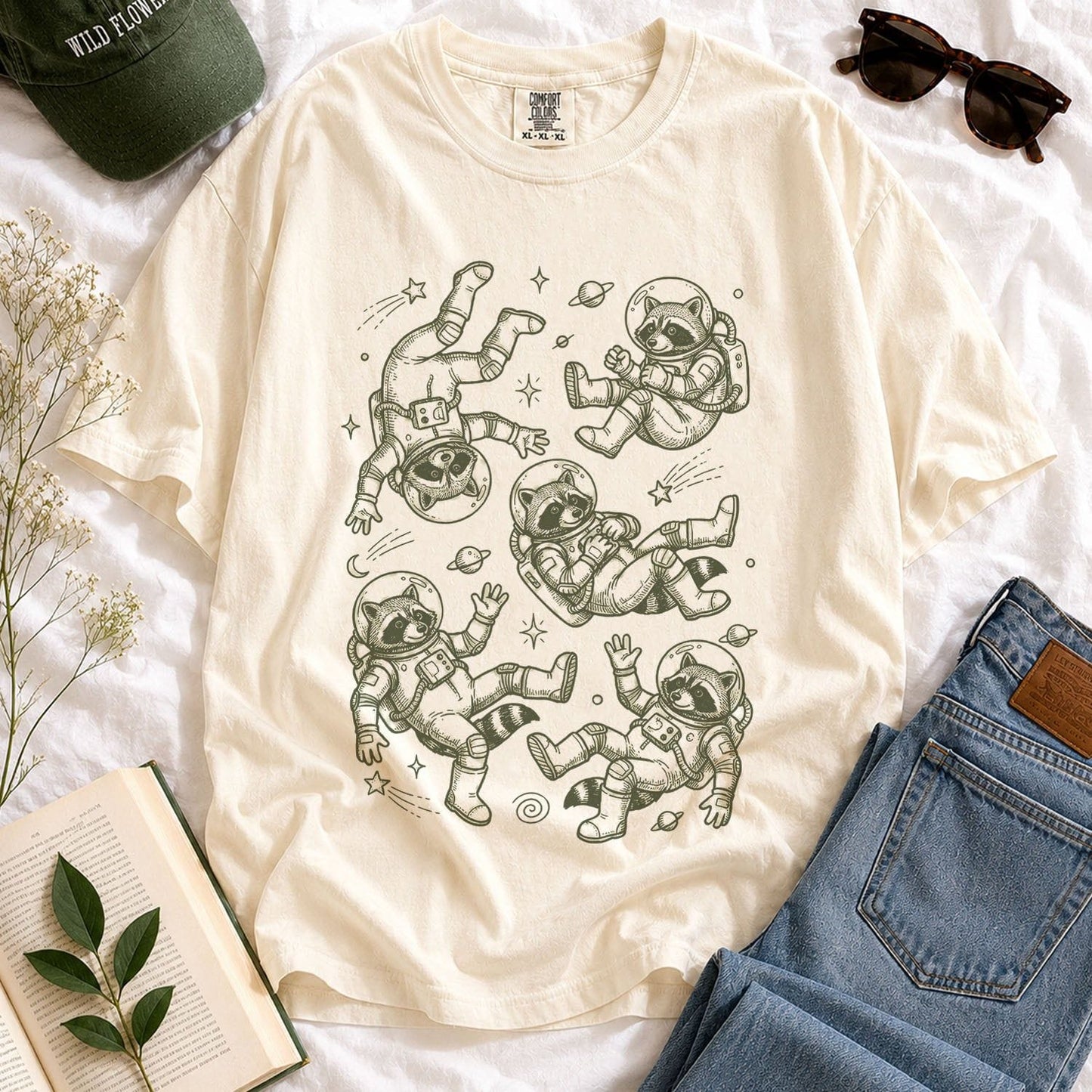 Raccoon Astronaut T-shirt