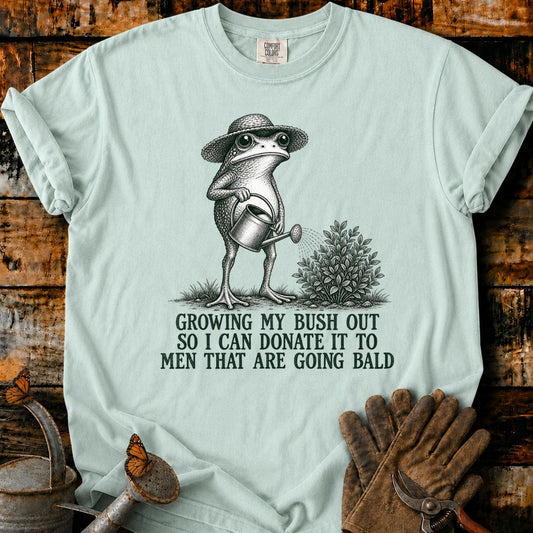 Frog Gardener’s Baldness Joke T-Shirt
