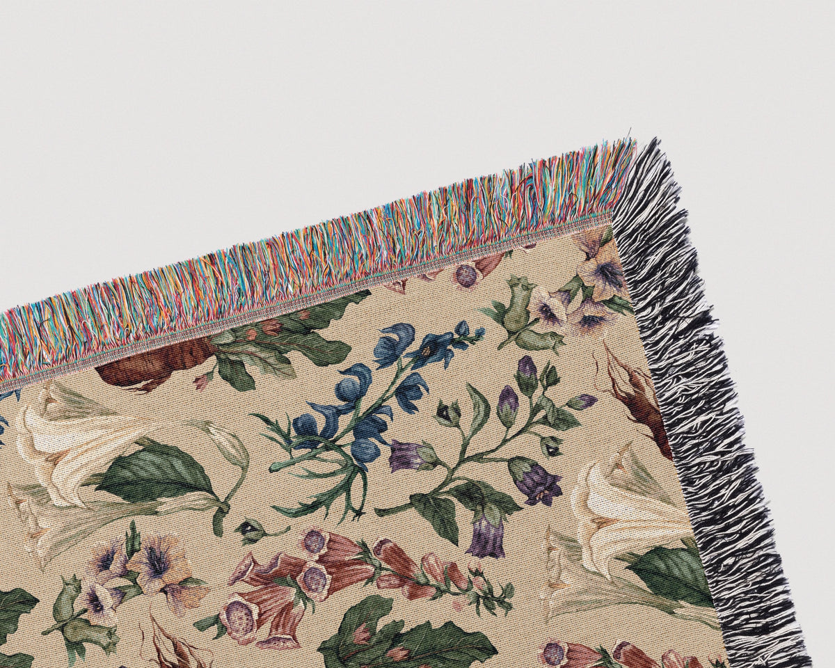 Poison Garden Woven Blanket