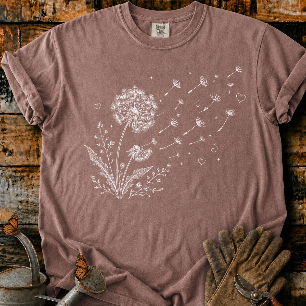 Whimsical Dandelion Seeds T-Shirt