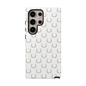 White Antlers Phone Case