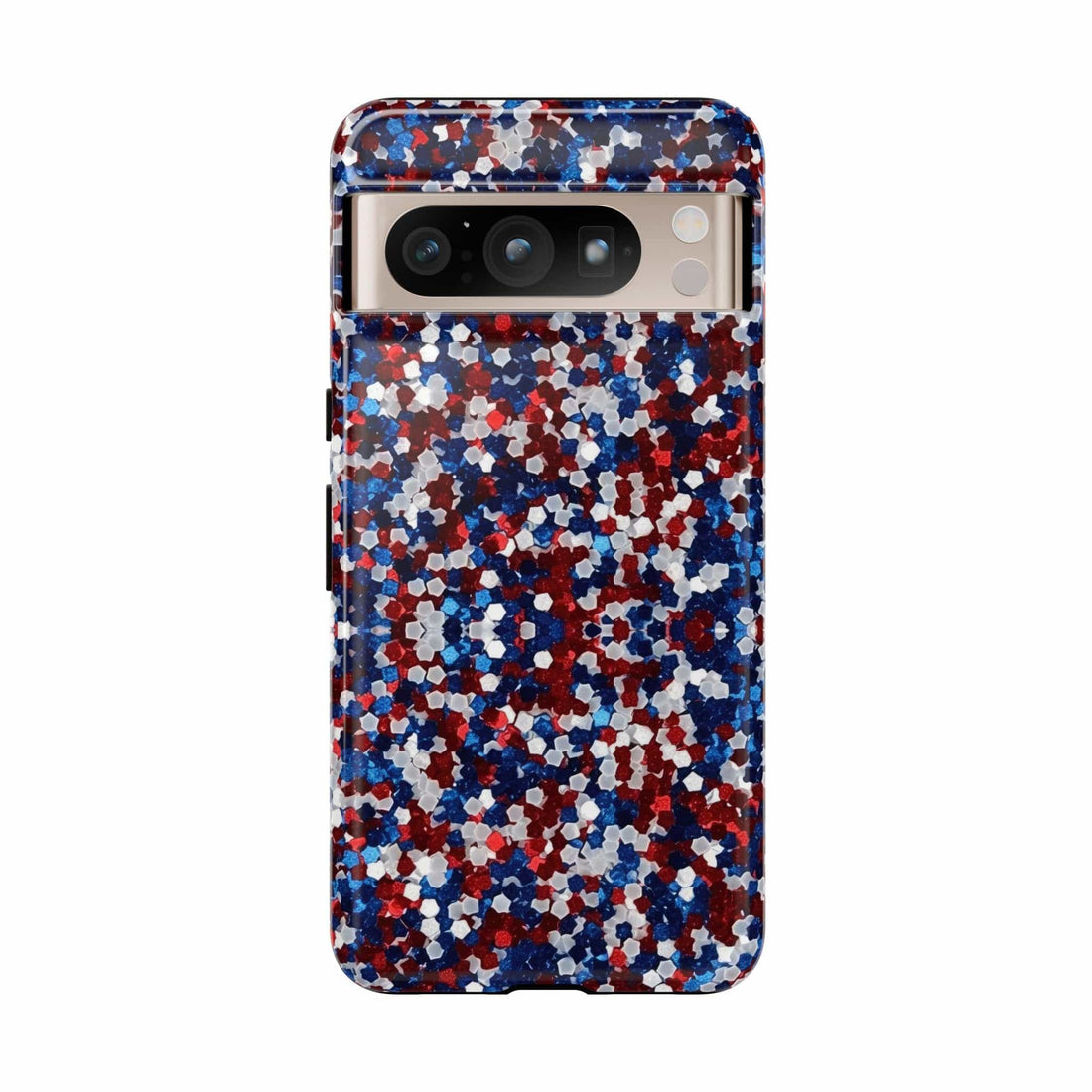 Red White Blue Glitter Phone Case