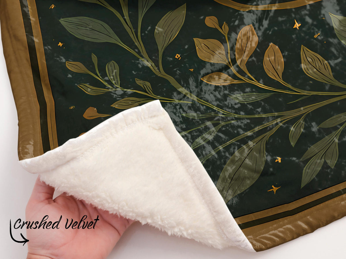 Moon Phase Deer Woven Blanket