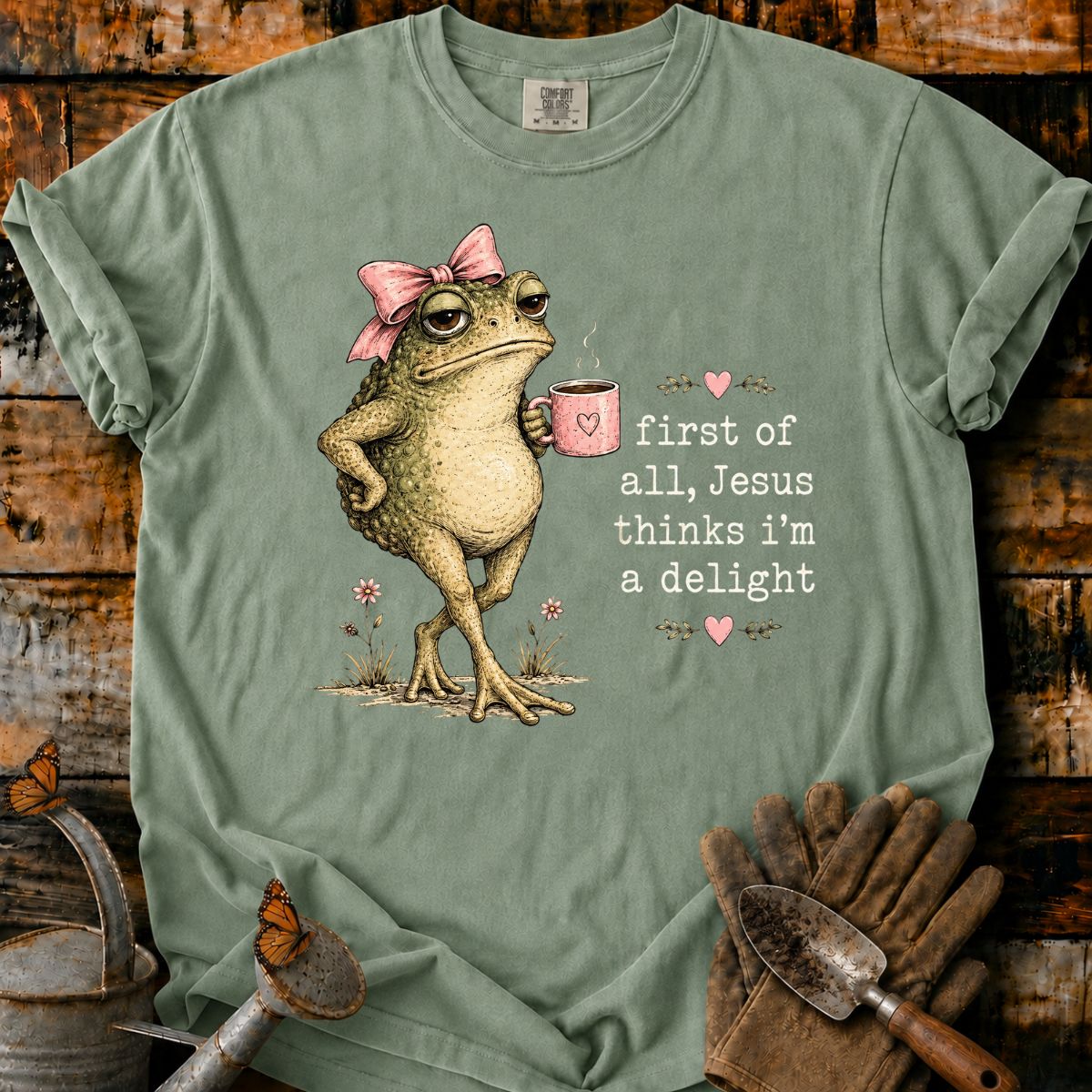 Sassy Toad with Coffee and Joy T-Shirt