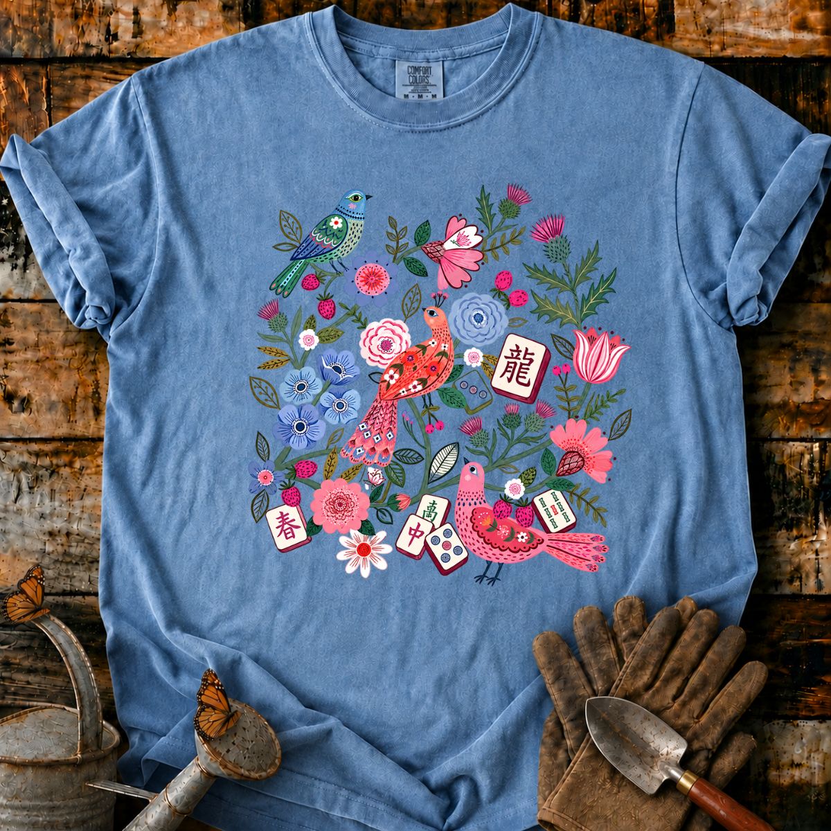 Botanical Mahjong Garden T-Shirt