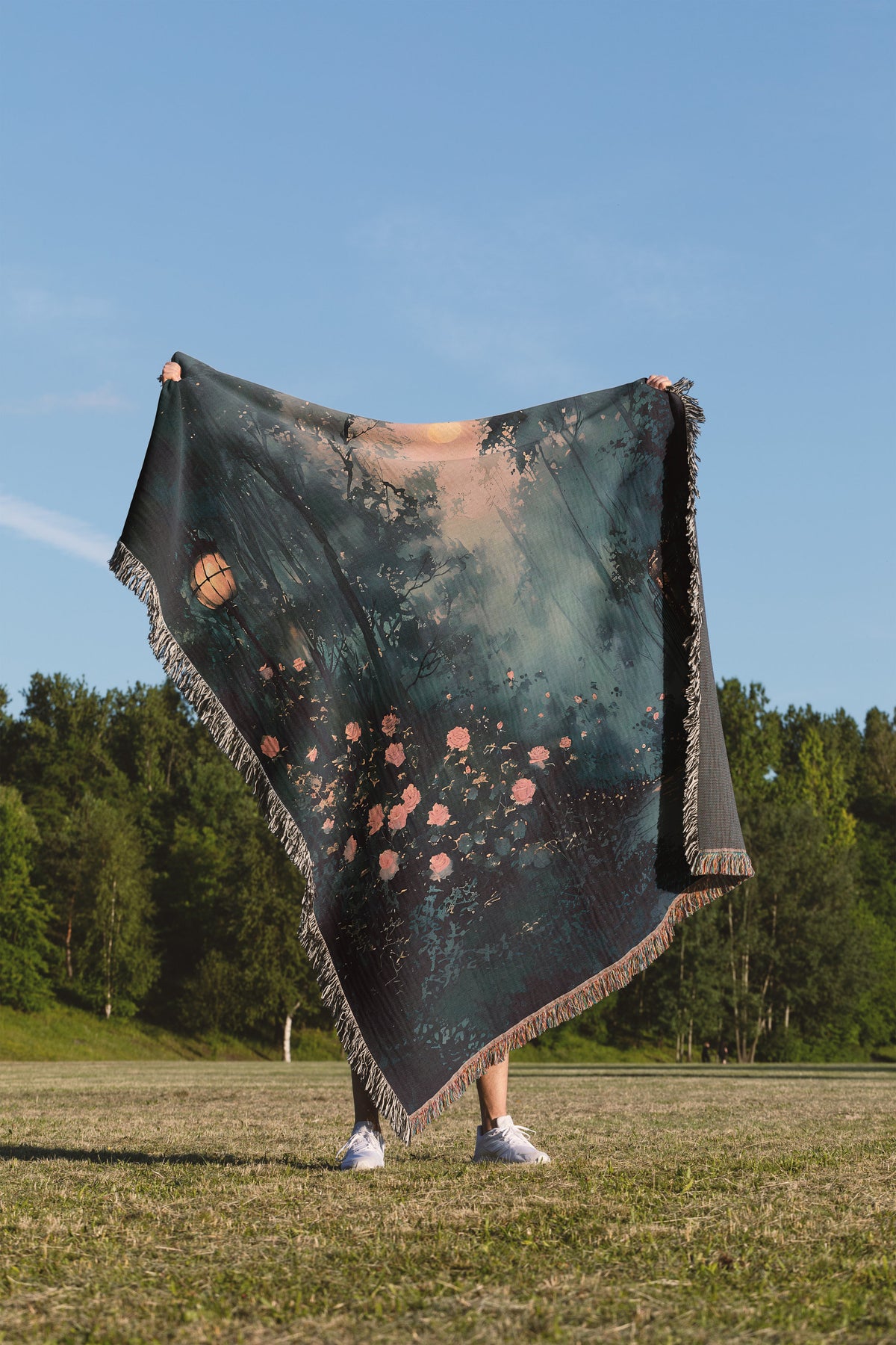 Twilight Garden Woven Blanket