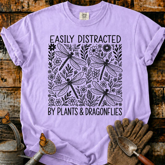 Easily Distracted by Plants & Dragonflies T-Shirt