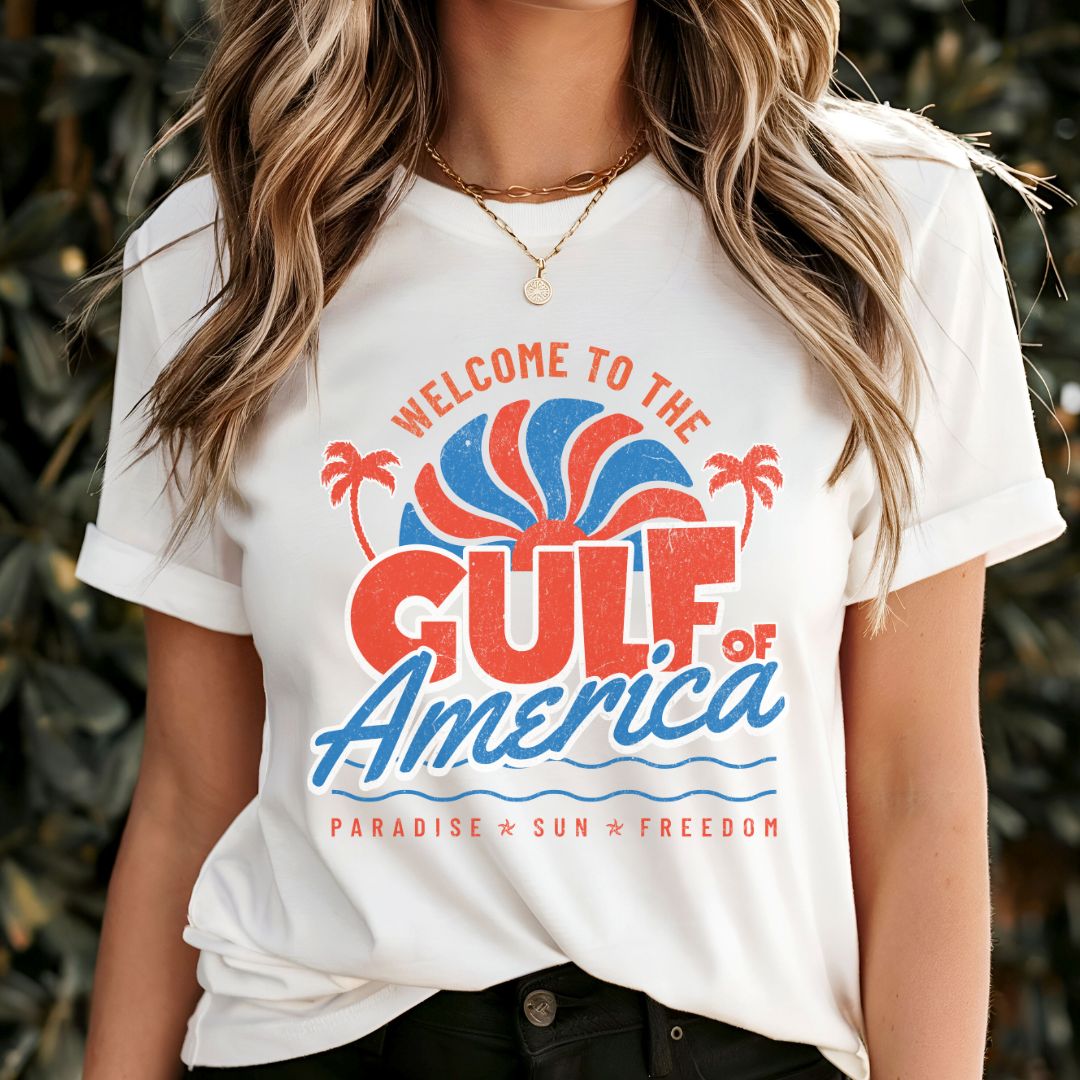 Retro Patriotic Gulf of America T-shirt