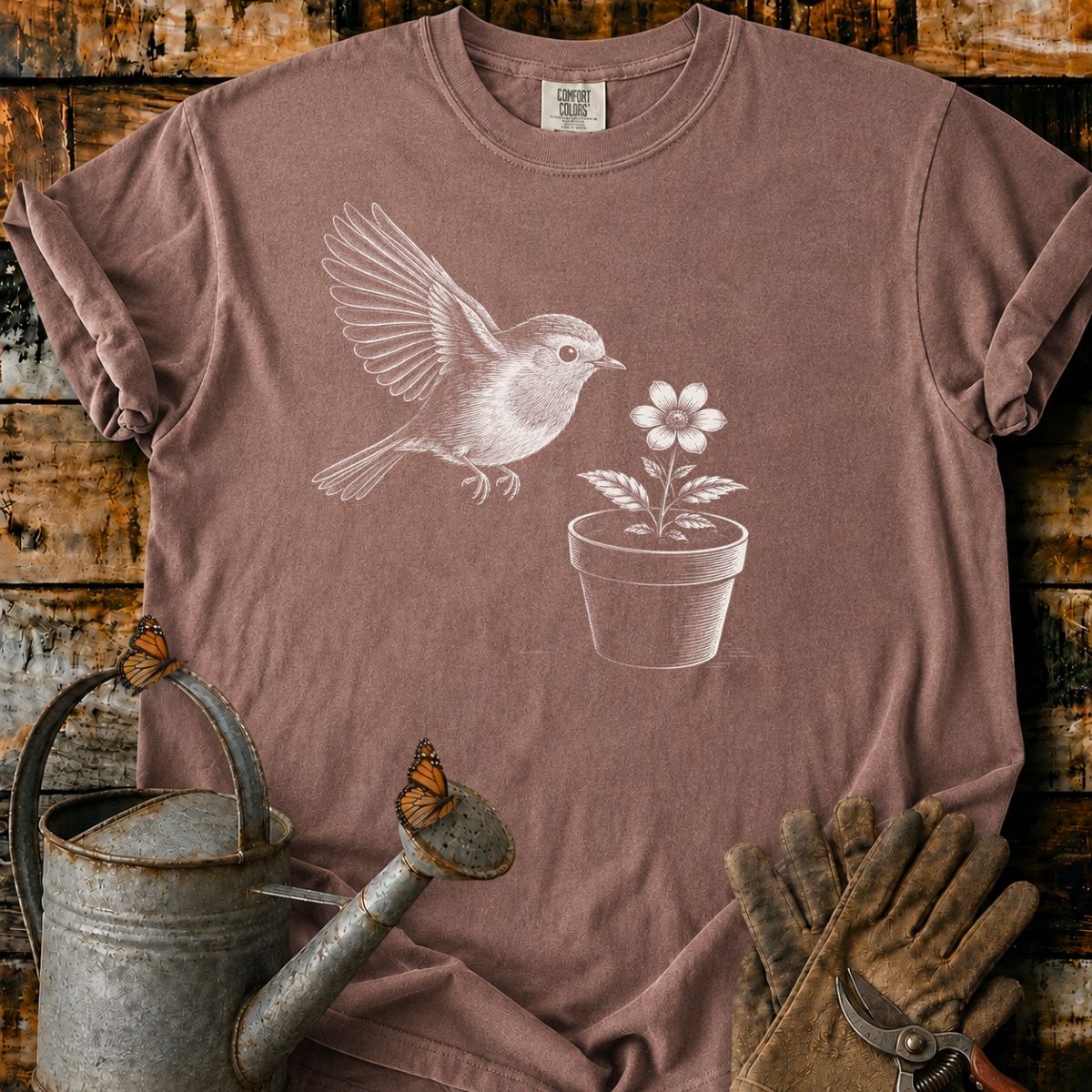 Entschuldigen Sie, der Vogelfutterautomat ist leer T-Shirt