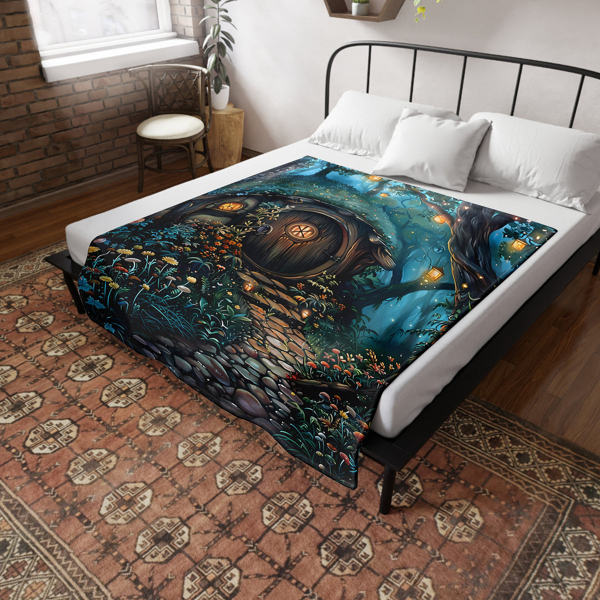 Fairytale Cottage Woven Blanket