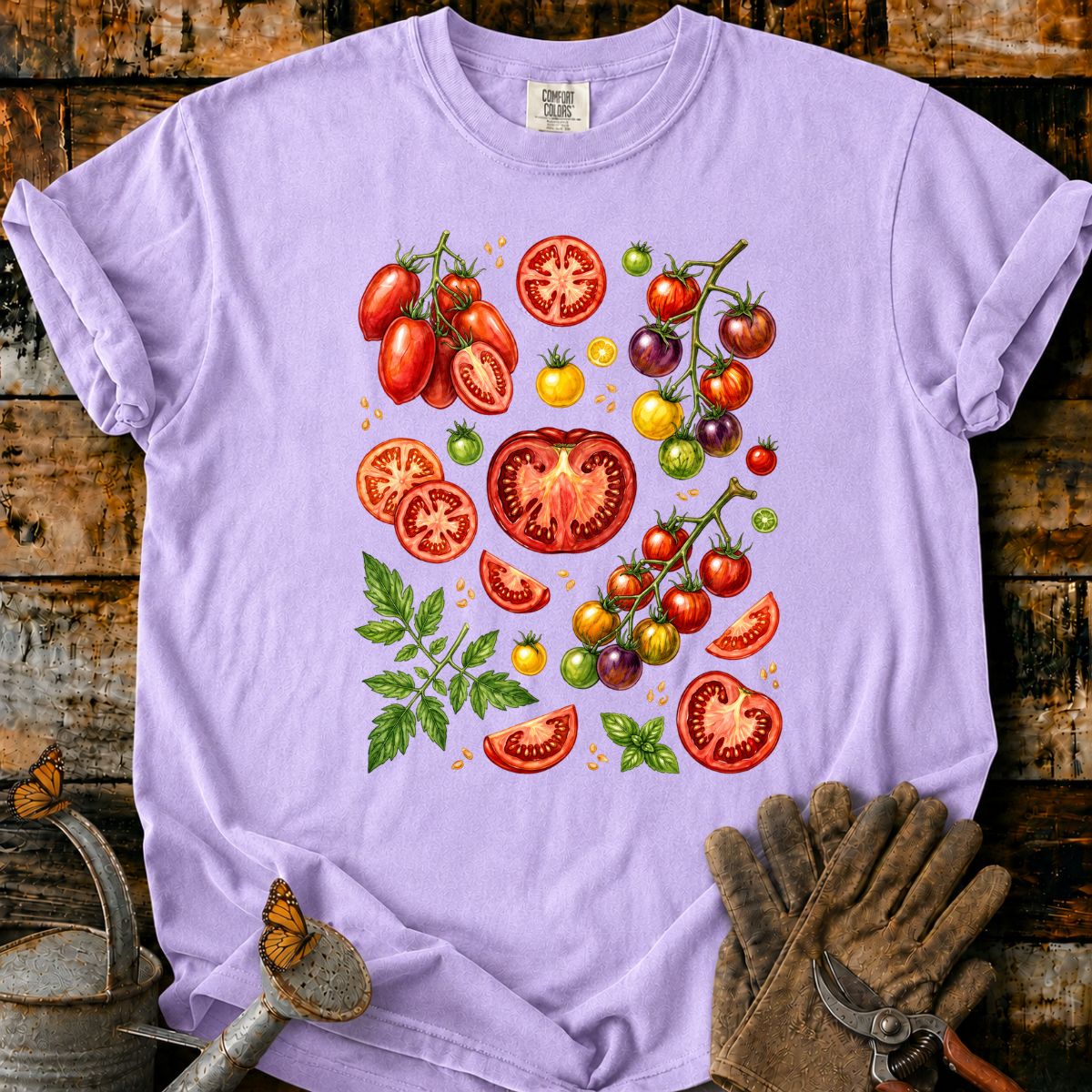 Watercolor Tomato Botanical T-Shirt