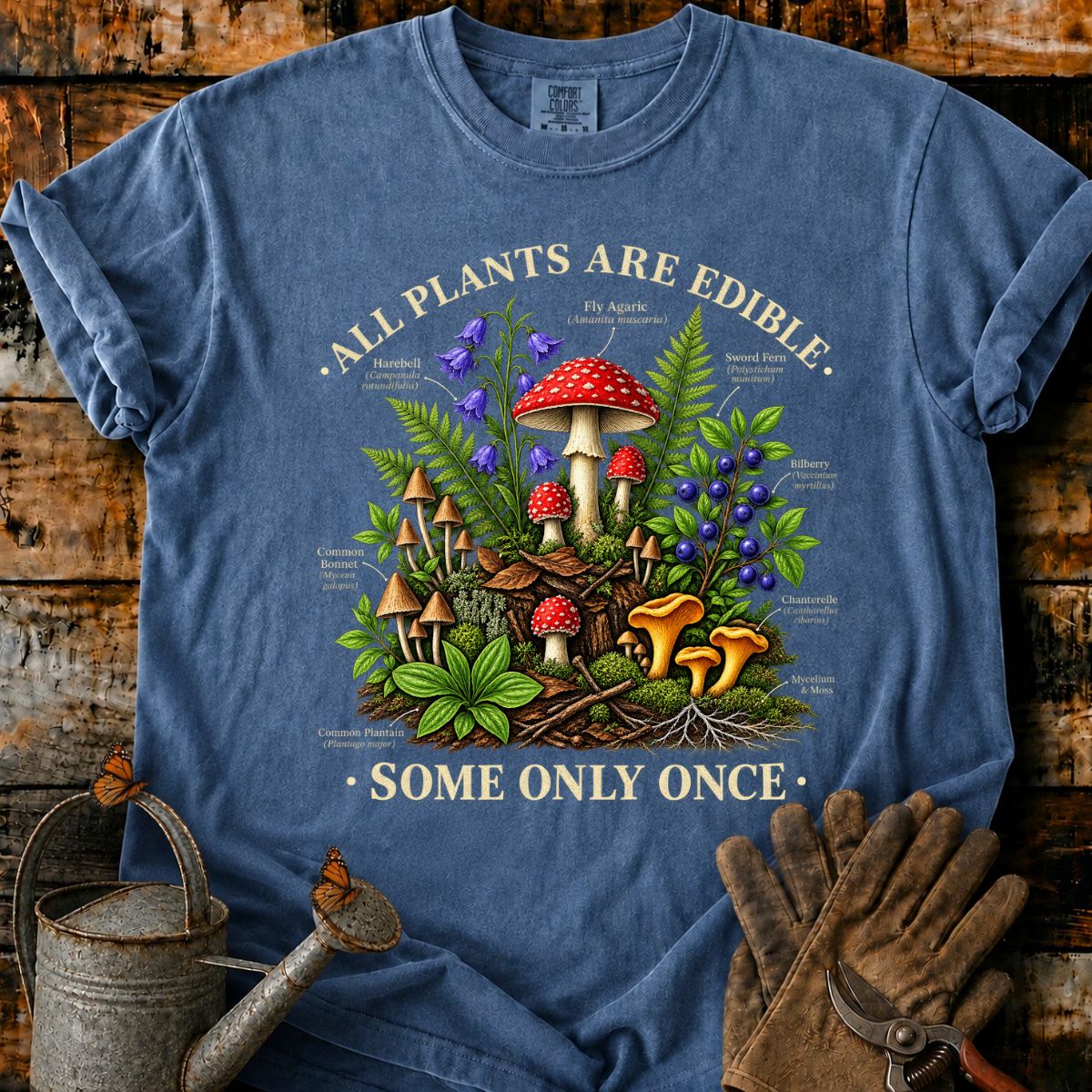 Forest Fungi Field Guide T-Shirt